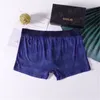 Mode mens boxers shorts underbyxor män sexiga underkläder brev tryck undervande andningsbar boxare underkläder med låda