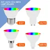 Projecteur E27 Led Ampoule E14 Dimmable Smart Lampe GU10 Coloré Avec Télécommande MR16 Room Decor Neon