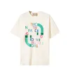 Tシャツ23SSメンズデザイナーシャツファッションレディースTシャツティートップスマンティープリントコットンルーズ夏の新しい黒人女性半袖TS