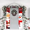 Dekoracje świąteczne ganek sztandar drzwi Święty Mikołaj wiszący Wesoły wisiorek 2022 dekoracja na prezent na rok domowy