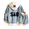 Damenjacken Sword Art Online SAO Anime Jeans Sweatshirt Frauen Demin Jacke Harajuku Streetwear Unisex Frühling Hoodies Paar Kleidung