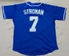 Aangepaste honkbal elk nummer naam wit grijs zwart #7 Marcus Stroman 23 Michael Seander 3 Chris Crabtree mannen jeugd Jersey