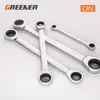 Greener Combination Ratchet Wrench With Flexible Head Dual-Purpose Tool Set Car Hand Tools