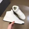 Elegante marca casual corredor sapatos esportivos centro dos homens sapatos de alta superior nappa couro branco preto tênis atacado desconto homem skate andando com caixa