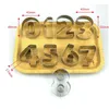 Baking Moulds 0-9 Numbers Cookie Cutter Set Stainless Steel 9 Piece Biscuit Fondant Pastry Bread Cake Decorating Cutters