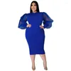 Abbigliamento etnico 5XL 4XL Plus Size Abiti africani per le donne 2022 Africa Abbigliamento Abito Stampa Dashiki Ladies Office Lady Big 3XL