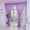 Rideau hauteur couleur Pure salon fenêtre fini Tulle pur Voile Rideaux pour chambre Rideaux Voilage Rideaux