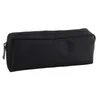 Black Canvas Pencil Case School for Boys Girls Simple Candy Color Large-capacity Stationery Cosmetic Bag RRD45