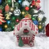 Kerstdecoraties Hars Gingerbread House Hangende hanger Xmas Tree Scene Festival Versiering Ornament Party Decoratie 2022