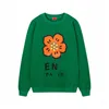 23ss FW Dam Bomull Lös Sweatshirts Designer Toppar O-Neck Skjortor Blus Med Blomma Bokstavstryck Milan Runway Brand Designer Crop Top Långärmad Pullover Ytterkläder