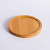 Table Mats Bamboo Wood Pallet Japanese Tea Tray Sushi Fruit Plate Kitchen Spice Jar Base Tableware Round Pads