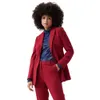 Women Blazer Street Street Slimt Sliet Fit Wedding Outfit Wedding Wedding 2 pezzi