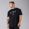 Men's T Shirts Lfyt Muscle Brothers Summer And Autumn Sports T-shirt Fitness Loose Top Elastic Basketball Korean Version Large Short Slee