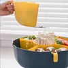 Kitchen Storage 360 Rotating Drained Vegetable And Fruit Platter With Handle Pot Side Dishes For Home Dish Tools