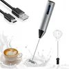 CoffewareセットワイヤレスミルクFrothers Electric Handheld Blender with USB for Coffee Cappuccino Cream Sea ShippingRRC733