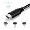 Pleciony kabel USB C Type-C do szybkiego ładowania danych SYNC Kabel ładowarki 3/6/10FT LONG