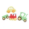 Baking Moulds 3D Car Tractor Train Shape Plastic Fondant Stamps Cookie Cutter Cake Mold Sugar Craft Decorating Tools For Kitchen