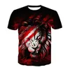 T-shirt da uomo 2022 Design Animal 3D T-shirt stampata Stile retrò di camicia a maniche corte europea e americana da uomo/donna T-shirt