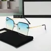 PP Top Femmes Lunettes de soleil Polaroid Lens Designer Hommes Goggle Senior Lunettes pour femmes Lunettes Cadre Vintage Lunettes de soleil en métal avec boîte 20213