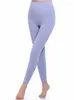 Kvinnors leggings bomull termisk kvinnlig h￶g midja tunn flexibel mode fasta t￤ta kropp byxor kl￤der kvinnor