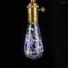 銅線電球ST64温かいカラフルな照明220Vエジソンストリングライトホームデコレーションホリデーナイトランプ