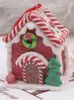 Kerstdecoraties Hars Gingerbread House Hangende hanger Xmas Tree Scene Festival Versiering Ornament Party Decoratie 2022