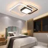 Lámparas de araña LED Luces interiores blancas y negras para el hogar Sala de estar Dormitorio Comedor Cocina Lámparas de techo modernas Ligg