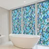 Window Stickers Flowers Film Decorative Self Adhesive Static Clings Protection Glass Home Office Bath Decor