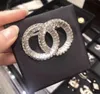 Broche crystal hot merk sieraden diamanten vintage luxe geavanceerde retro -broches voor designer pins voortreffelijke cadeau officiële reproducties