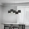 Pendant Lamps Minimalist Magic Cube Chandelier Living Room Iron Lamp 65/72/90cm Modern Bedroom Study Bar Hang Lighting Lamparas