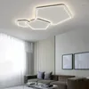 Ceiling Lights Nordic Minimalist Creative Irregular Polygon Led Lamps Chandelier Living Dining Room Bedroom Home Decor Light Fixture