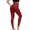 Pantalones de yoga de diseño de polainas para mujer Pantalones de chándal de moda multicolor de color sólido Cintura alta Ajuste ajustado Levantamiento de glúteos Fuerza elástica pantalón deportivo fitness