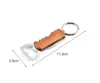 Wooden Handle Bottle Openers Keychain Knife Pulltap Double Hinged Corkscrew Stainless Steel Key Ring Opening Tools Bar SN586