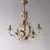 Chandeliers Classic Chandelier Crystal Lights Gold For Living Room Dinning Light Fixtures AC110V 220V