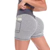 Active Shorts Hip Lift Fitness High Waist Stretch Side Pocket Pants Quick Dry Sweatpants Yoga Women's Three Quarter Pantalones