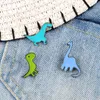 Brooches 5 Pcs /set Fashion Cartoon Dinosaur Enamel Brooch Mini Cute Animal Pins Clothes Hat Decoration Jewelry For Men Women