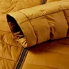 Doudounes pour hommes manteau couleur unie décontracté fermeture éclair chaud épais hommes vêtements d'hiver mode Parkas hommes