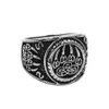 Wikinger Norse Amulett Bärenpfoten Ring Edelstahl Schmuck Celtic Knot Charms Claws Motor Biker Herren Ring 889B199N9120374