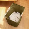 Laundry Bags Rectangle Basket Foldable Clothes Storage Box Organizer Dirty Bin Cotton Linen Laundri Hamper Baskets Handles