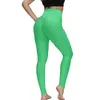 Leggings pour femmes pantalons de yoga design couleur pure pantalon de survêtement multicolore taille haute ajustement serré fessier ascenseur force élastique pantalon de sport jogging fitness