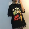 CPFM XYZ TシャツプラスメンズTシャツパフプリントヘビーコットンショートスリーブマンヴィンテージ特大Tシャツストリートウェア青年ヒップホップロックティーテーズ女性男性トップス