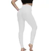 Pantalones de yoga de diseño de polainas para mujer Pantalones de chándal de moda multicolor de color sólido Cintura alta Ajuste ajustado Levantamiento de glúteos Fuerza elástica pantalón deportivo fitness