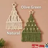 Cameses Boho Noel Dekor Duvar Sanatı Macrame Noel Tatil Asma Chrismas Ağacı Hediyesi