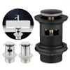 Bath Accessory Set Washbasin Click Clack Push Up Slotted Unslotted Basin Sink Tap Drain Device Strainer Stopper