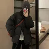 Kvinnors dike rockar vinterkläder kvinnor jacka beskuren kappa blixtlås parkor tjockare varm koreansk stil tjock mode outwear casual kvinna