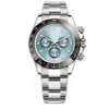 Дизайнерские мужские часы Высококачественные автоматические механические часы с механизмом 2813 Нержавеющая сталь 904L со скользящей кнопкой Керамический сапфир Наручные часы Glow montre de luxe
