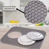 Ensemble d'accessoires de bain évier de cuisine tapis de protection pliant tapis antidérapants robinet absorbant résistant à la chaleur tampon de vidange pour le fond de