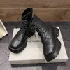 2023 Tjock Soled Martin Boots New Autumn and Winter 2022 Versatile Thin Elastic Single Boots White Muffin High Boots