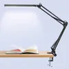 Tischlampen, zusammenklappbar, mit langem Arm, Clip, Augenschutz, Leselampe, 3 Modi, Beleuchtung, Helligkeit, verstellbar, flexibel, USB, LED, Schreibtisch