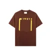 2023年春夏メンズTシャツTシャツデザイナーTシャツ1921カラービッグレタープリントTシャツファッションレディースラウンドネックカジュアルコットンTシャツトップスティー